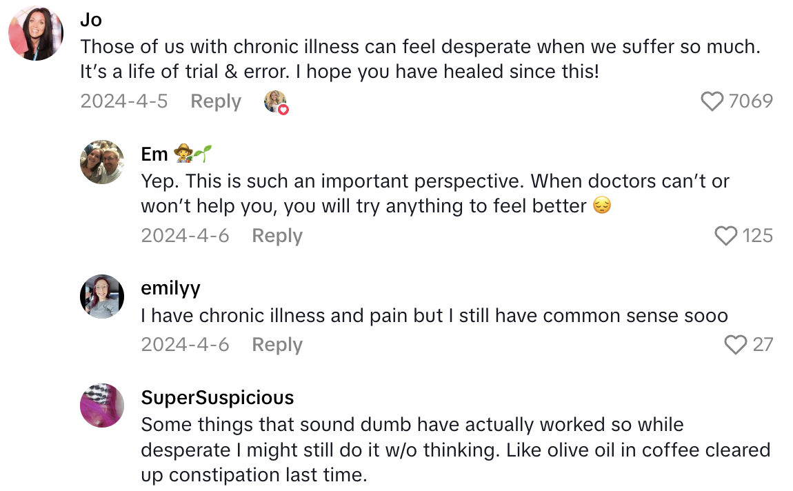Screenshot 2025 07 06 at 8.38.53 AM A TikTokker Said She Ended Up In A Hospital After Following An Influencers Advice.   I did, in fact, burn my esophagus. I suffered for months.